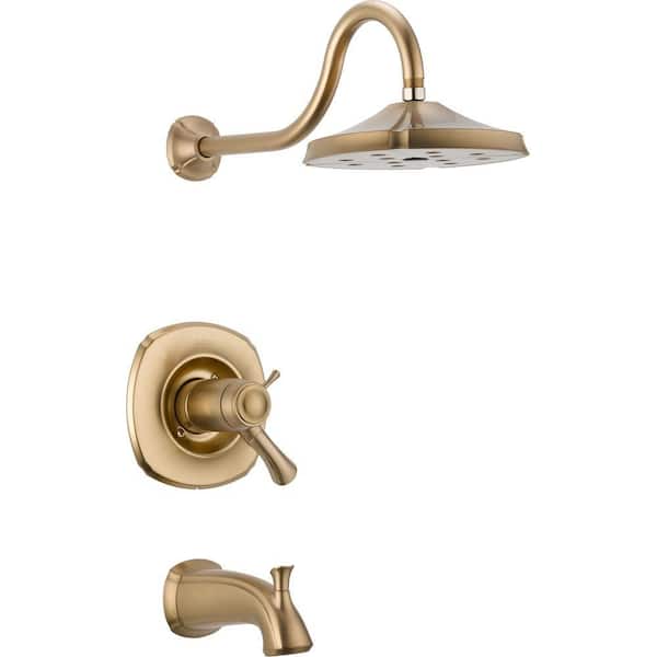 Delta Addison TempAssure 17T Series 1-Handle Tub and Shower Faucet Trim Kit Only in Champagne Bronze (Valve Not Included)