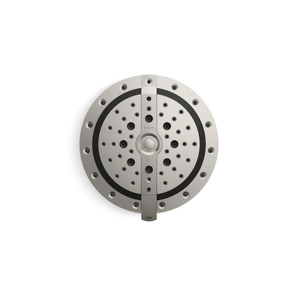 KOHLER Recharge 5-Spray Patterns 1.8 GPM 9.06 in. Wall Mount Fixed Shower Head in Vibrant Brushed Nickel