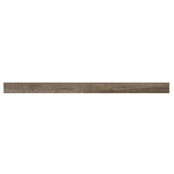 Performance Accessories Flint Grey 1.32 in. Thick x 1.88 in. Wide x 78.7 in. Length Vinyl Stair Nose Molding, Medium