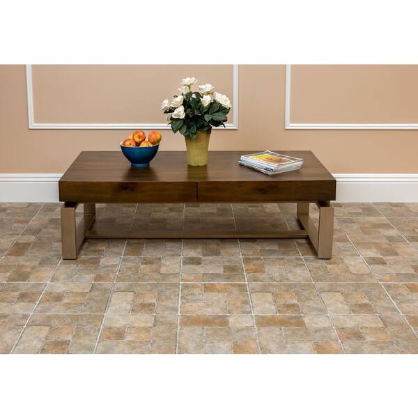 Shop Authentic 1 Pack 20 Tiles Self Adhesive Vinyl Floor 337 Achim Home