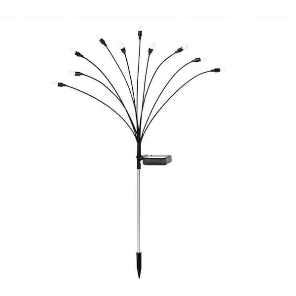 8-Pack Solar Garden Lights, LED Swaying Solar Lights Outdoor Waterproof, Warm White Firefly Outdoor Decorative Lights