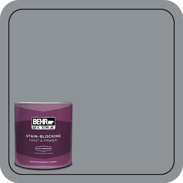 BEHR ULTRA 1 qt. #PPU18-04 Dark Pewter Extra Durable Eggshell Enamel Interior Paint & Primer