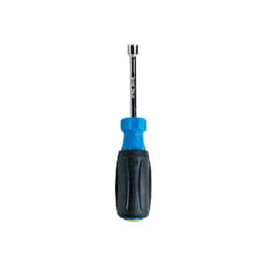 Nut Driver, 5/16 in. Hex Tip, 3 in. Hollow Shaft with Wide Ergonomic Comfort Grip, Blue