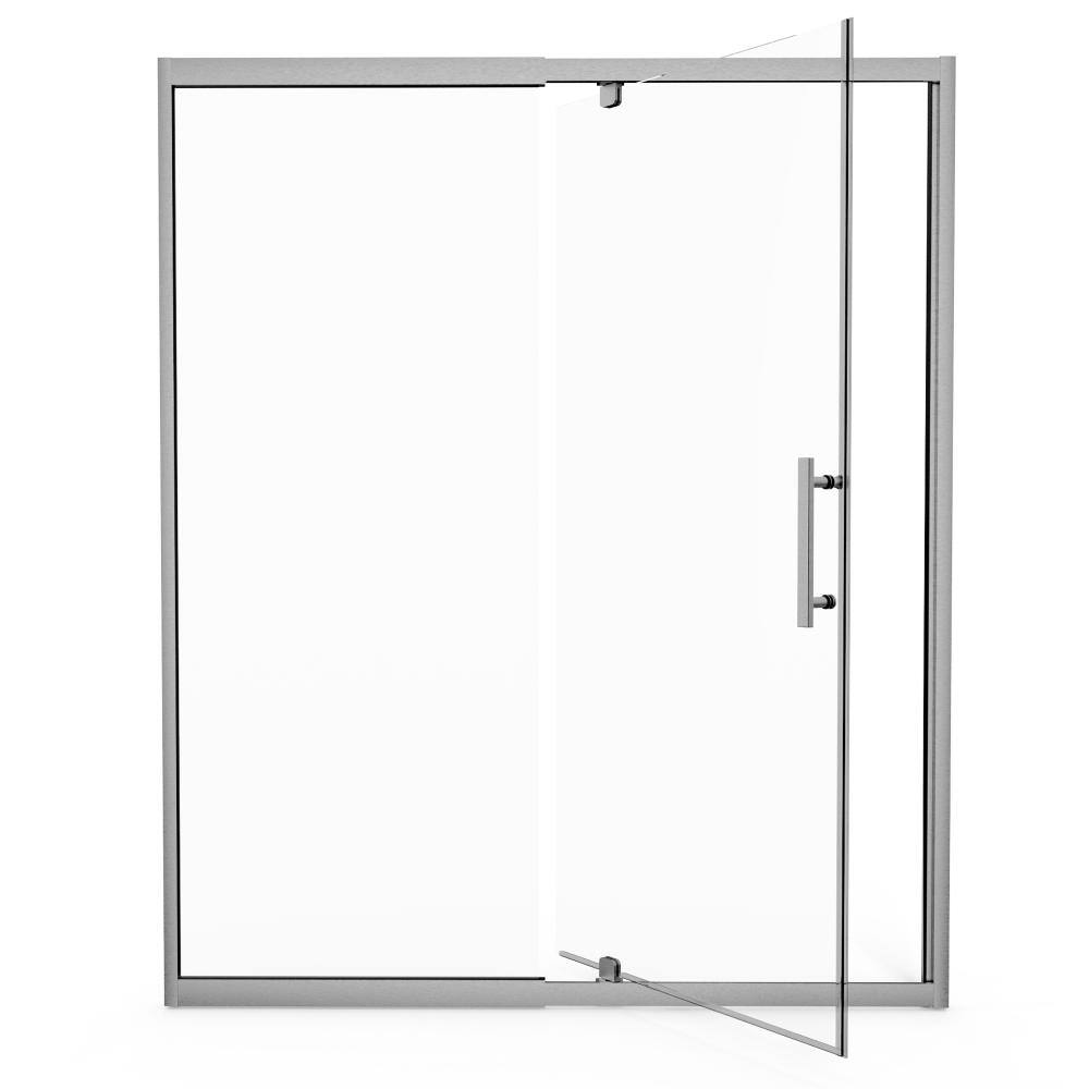 "38"" to 42"" W x 72"" H Framed Pivot Shower Door with Clear Glass, Brushed Nickel" price history on PriceWatchPro