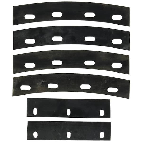 Bon Tool Rubber Replacement Blades for 10 cu. ft. Steel Mortar Mixer
