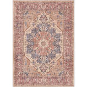 Red 2 ft. 3 in. x 3 ft. 11 in. Apollo Antigua Vintage Persian Oriental Area Rug