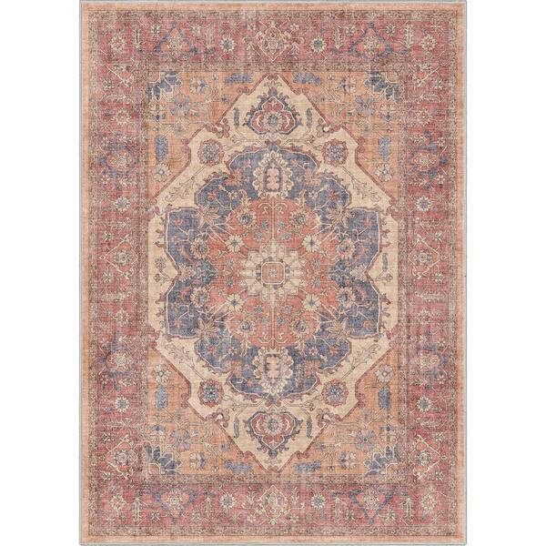 Red 2 ft. 3 in. x 3 ft. 11 in. Apollo Antigua Vintage Persian Oriental Area Rug
