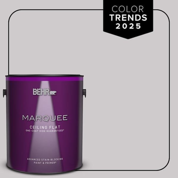 BEHR MARQUEE 1 gal. #MQ3-28 Rock Crystal One-Coat Hide Ceiling Flat Interior Paint & Primer