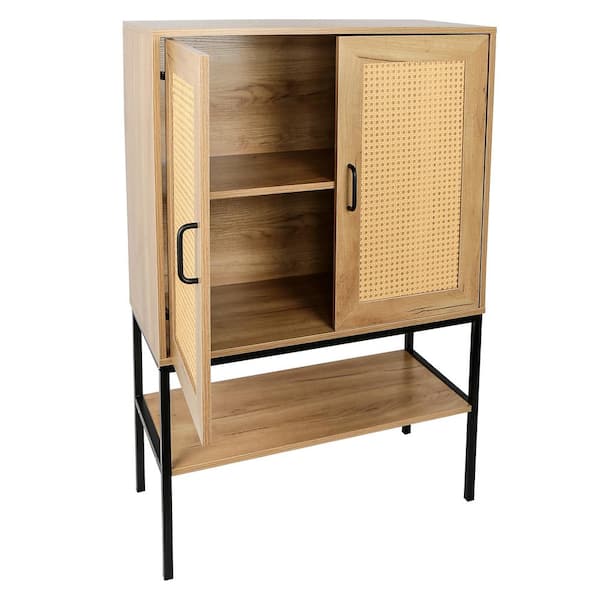 Unbranded 31.5 in. W x 15 in. D x 47.2 in. H Bathroom Beige Linen Cabinet