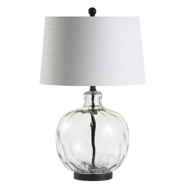 Black Glass Table Lamp 58 Off, Mainstays Fillable Glass Jar Table Lamp Base