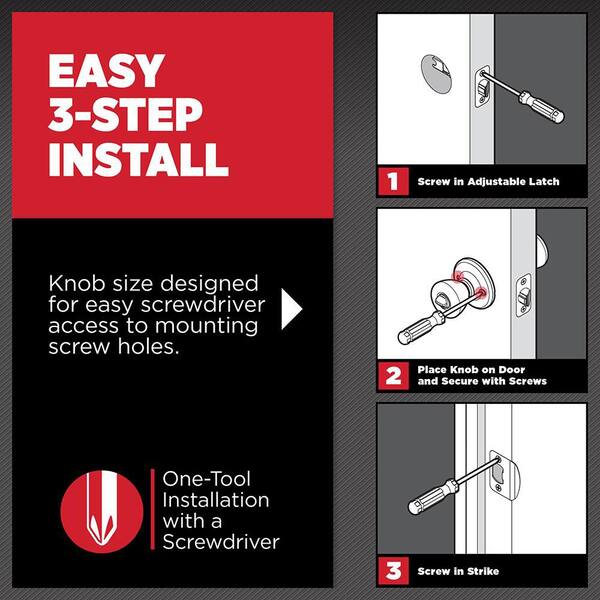 Juno Satin Nickel Entry Door Knob Featuring SmartKey Security with Microban Antimicrobial Technology