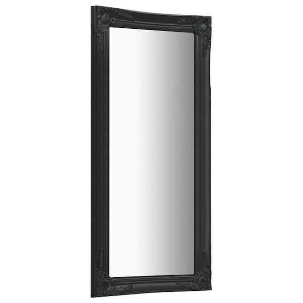Unbranded 19.7 in. W x 47.2 in. H Rectangular Wood Framed Wall Mount Modern Decor Bathroom Vanity Mirror