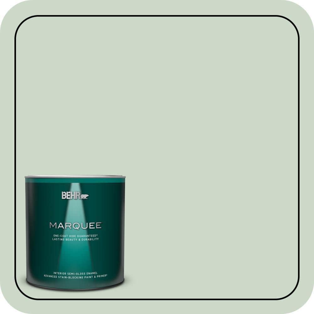 1 qt. #450E-2 April Mist Semi-Gloss Enamel Interior Paint & Primer price history on PriceWatchPro
