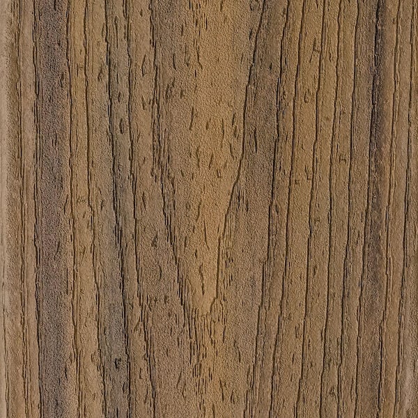 Transcend 1 in. x 5-1/2 in. x 12 ft. Havana Gold Grooved Edge Capped Composite Decking Board