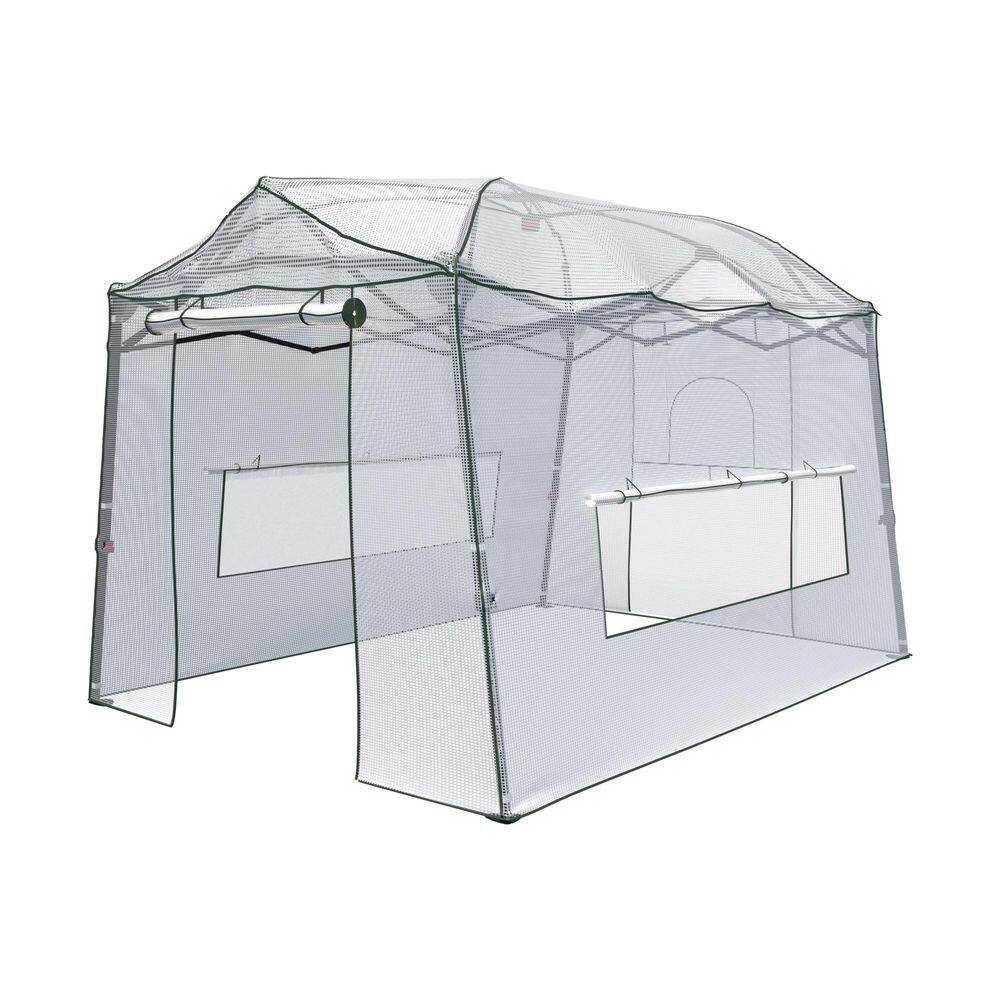 11 ft. W x 8.5 ft. D x 8 ft. H Walk-in Greenhouse Portable Plant Greenhouse, White price history on PriceWatchPro