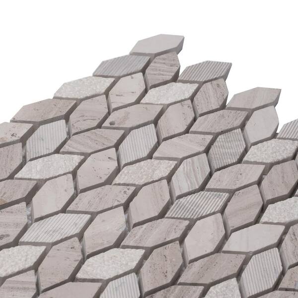 Apollo Tile Wooden Beige 4 in. x 5 in. Leaf Polished and