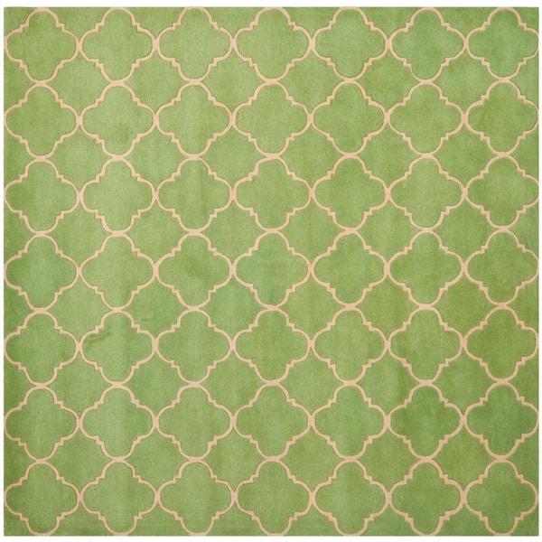 SAFAVIEH Chatham Green 7 ft. x 7 ft. Square Area Rug