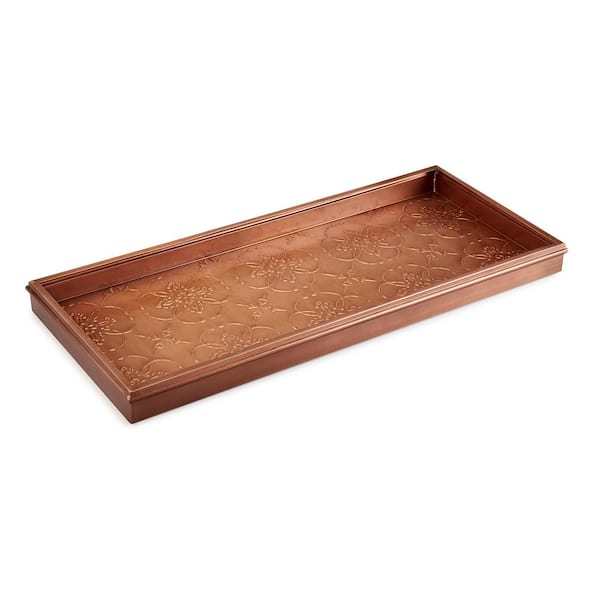 Rustic Wooden Boot Tray Dark Natural | L.L.Bean