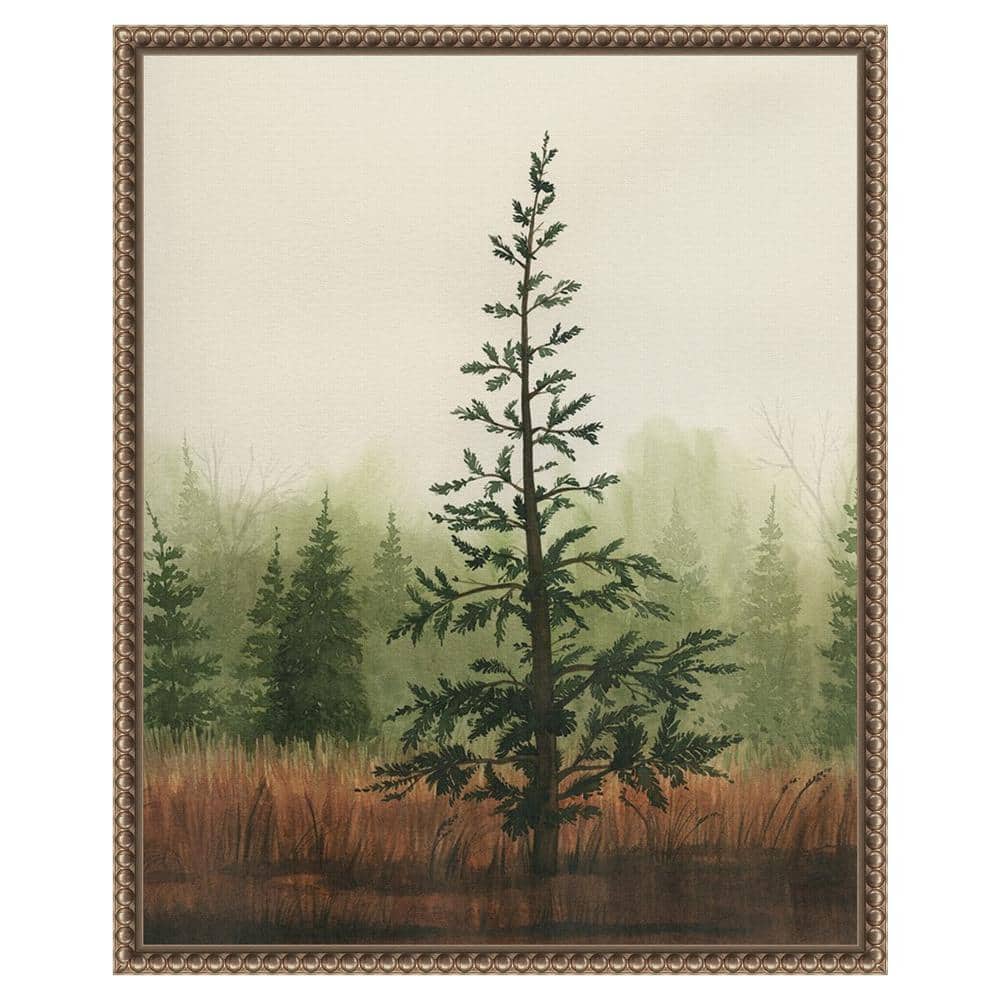 Grace Popp Young Evergreen II Bronze Framed Canvas Print