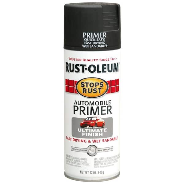 Rust-Oleum Stops Rust 12 oz. Flat Dark Gray Automotive Primer Spray 2089830  - The Home Depot