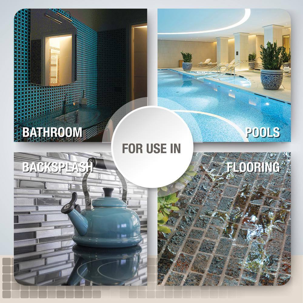 Glass Tile Love Purest 12 in. X 12 in. Pebble Glass Mosaic Tile (10.76 sq. ft./case) 1010457914, Ideal for Kitchen Tile, Backsplash Tile, Bathroom Tile, and Pool Tile