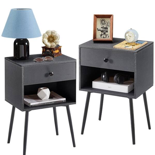 Small on sale industrial nightstand