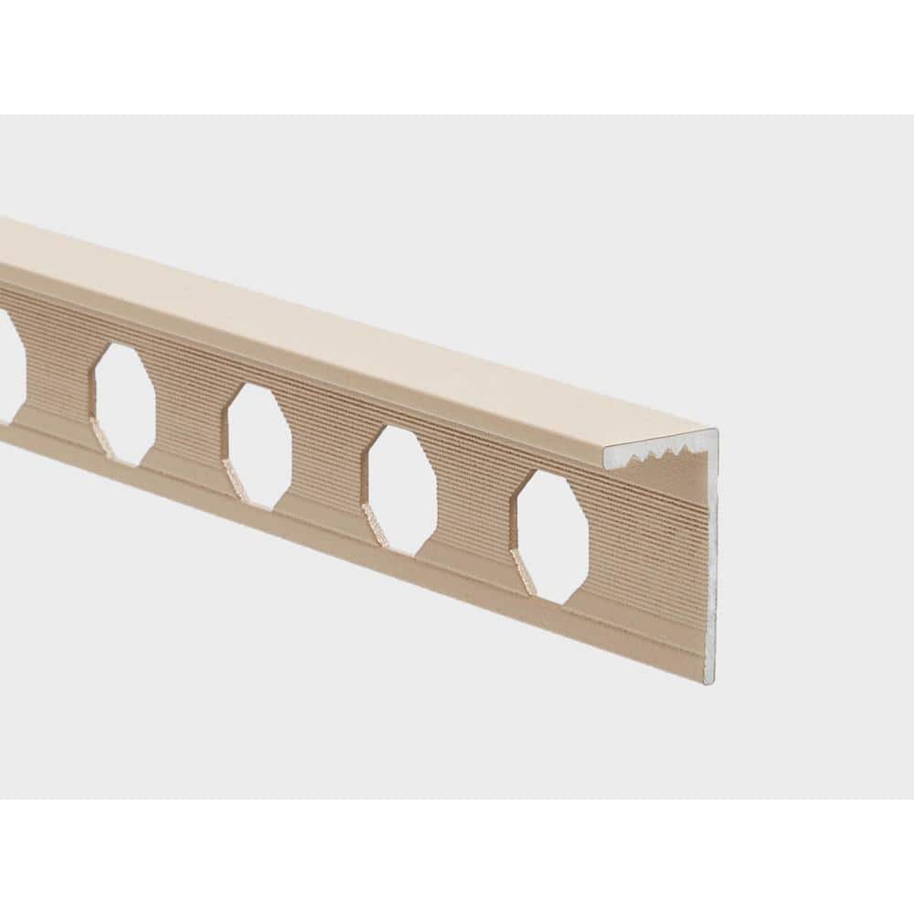 Novosuelo Sand Touch 1/2 in. x 98-1/2 in. L Aluminum Tile Edge Trim price history on PriceWatchPro
