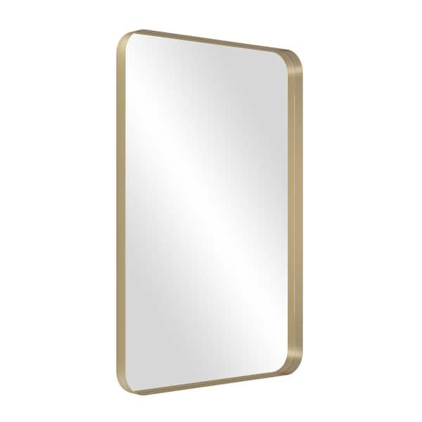 Tileon 24 in. W x 36 in. H Large Rectangular Metal Framed Wall Bathroom Vanity Mirror
