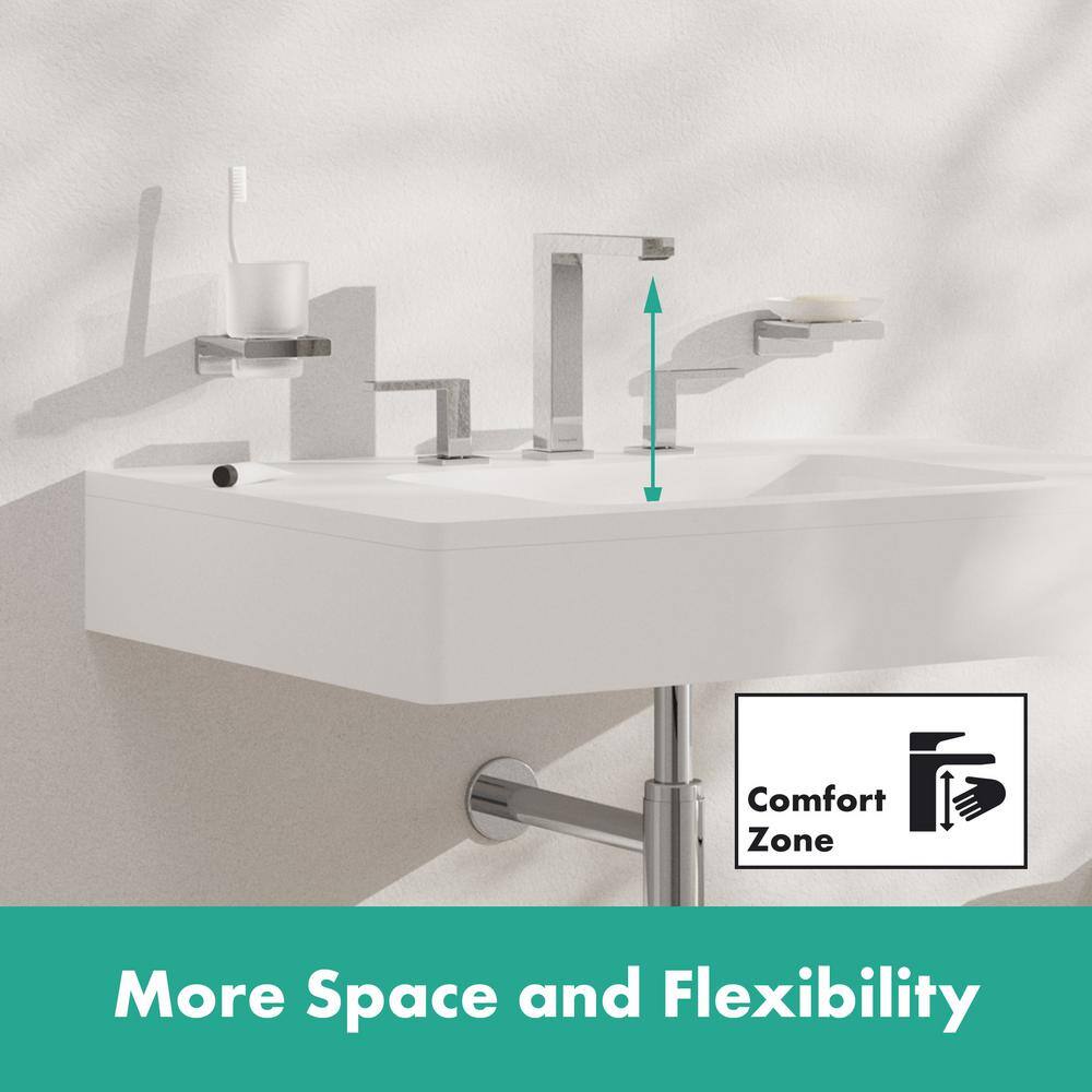 Polished Chrome Single Handle High Arc Bathroom Faucet