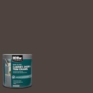 1 qt. #PPU5-01 Espresso Beans Semi-Gloss Enamel Interior/Exterior Cabinet, Door & Trim Paint
