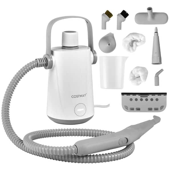 1000W Multifunction Corded Portable Hand-held Steam Cleaner W/10 Accessories Gray