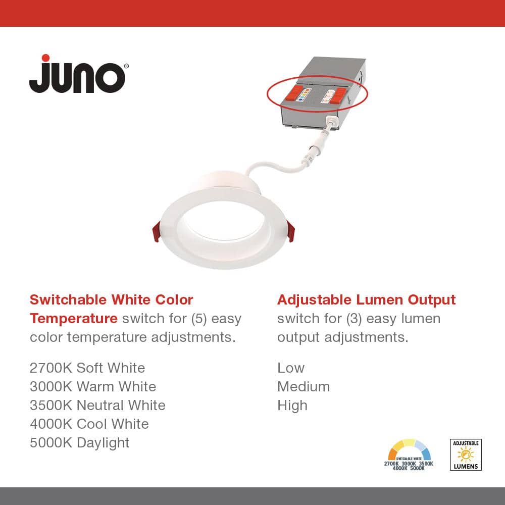 4" Aluminum LED Energy Star Canless Wafer Downlight