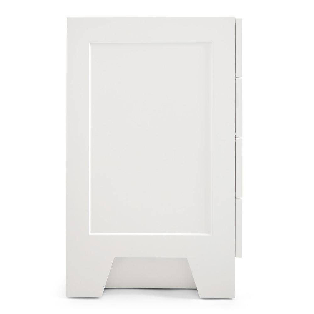 Taylor 54'' White Freestanding Single Vanity with Brass Hardware