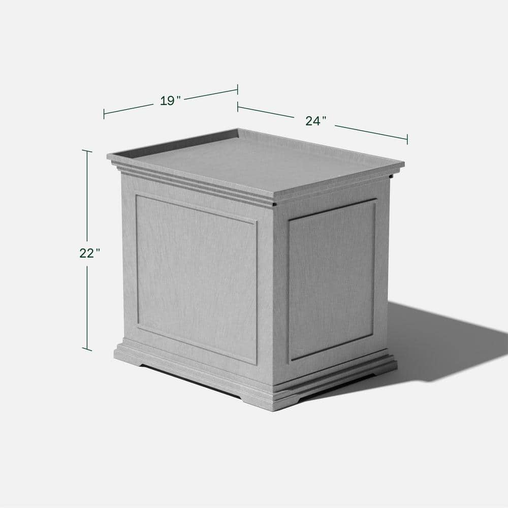 Brixton Black Plastic 2-in-1 Tray and Storage Table
