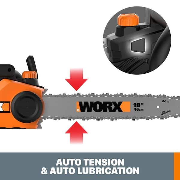 Have a question about Worx 18 in. 15 Amp Electric Chainsaw Pg 3