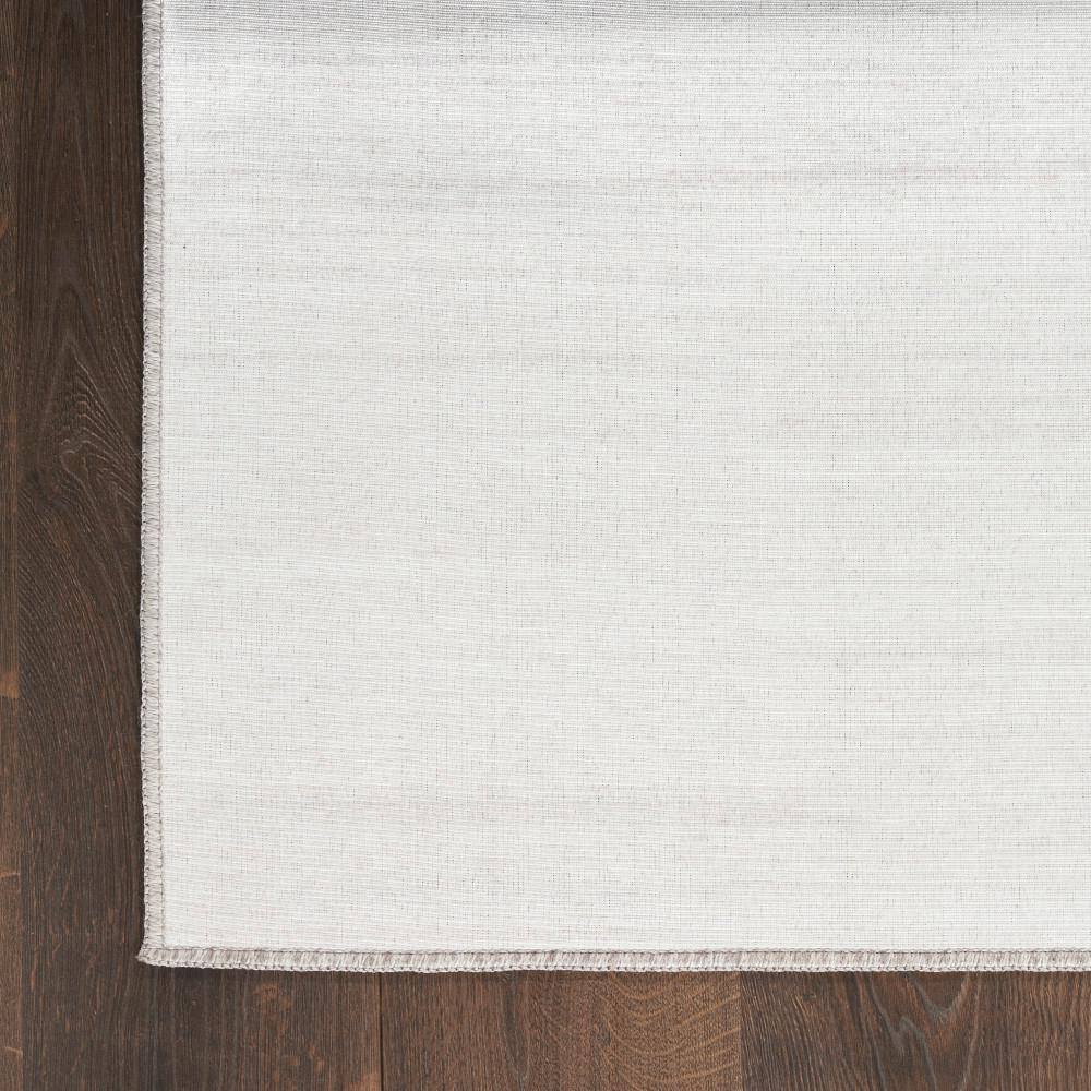 Ivory Grey 9' x 12' Washable Viscose Area Rug