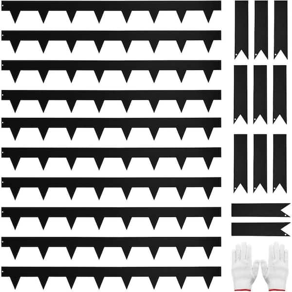 4.5 Inch Metal Landscape Edging with 11 Stakes, 40 in. Steel Edging Pack of 10 (33-Feet)