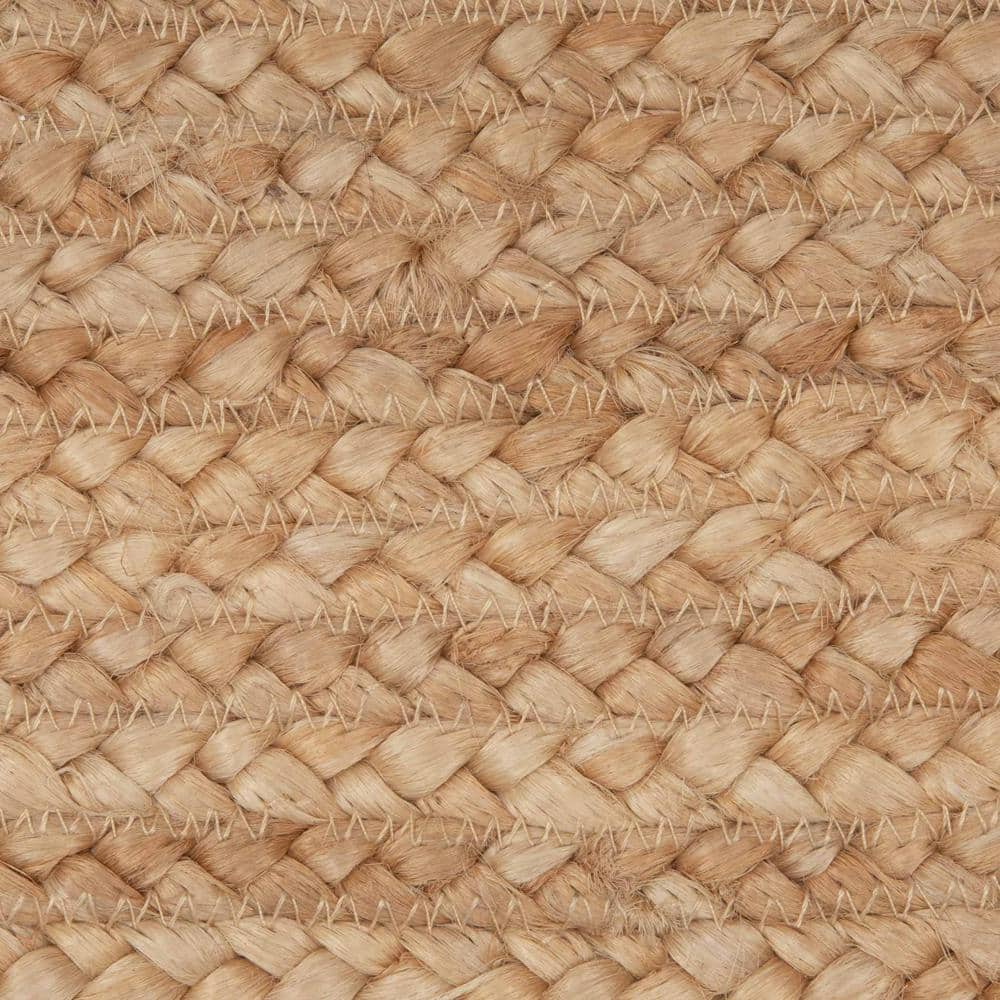 Natural Jute Oval Placemats Set of 6, 12x18 inches