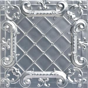 Romeo, Romeo Lacquered Steel 2 ft. x 2 ft. Decorative Tin Style Lay-in Ceiling Tile (48 sq. ft./case)