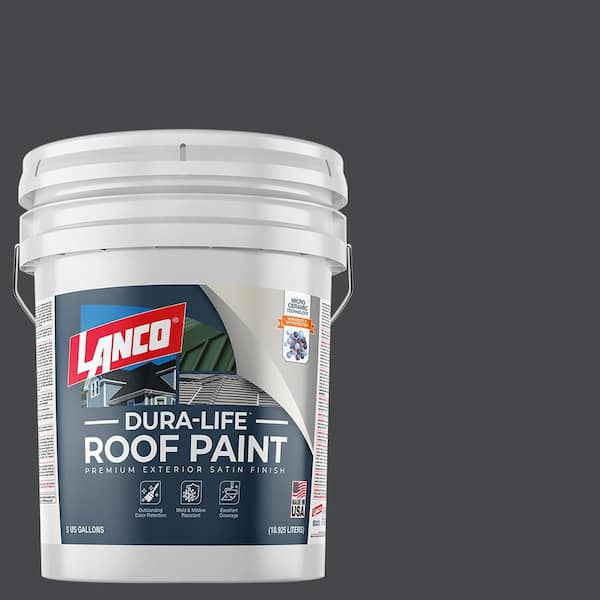 Dura Life 5 Gal. DL4223 Midnight Slate Satin Exterior Roof Paint