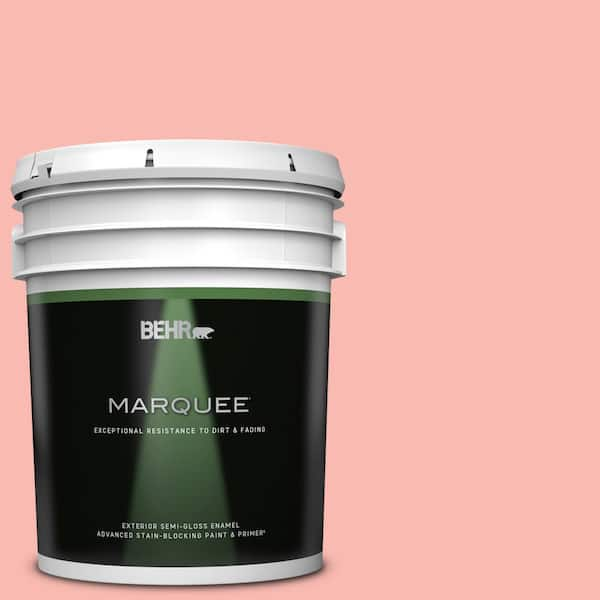 BEHR MARQUEE 5 gal. #150A-3 Mixed Fruit Semi-Gloss Enamel Exterior Paint & Primer