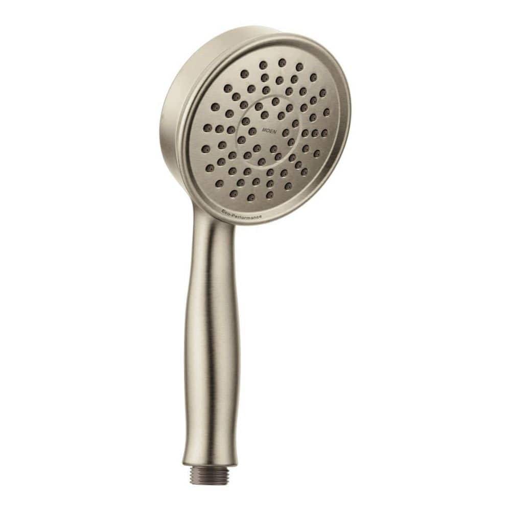 MOEN 1-Spray Freestanding Handheld Shower Head 1.75 GPM in Brushed ...