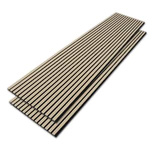 47-in H x-3/8-in T Adjustable Wood Slat Wall Panel Kit w/4-in W Slats,  Cherry (contains 11 Slats)