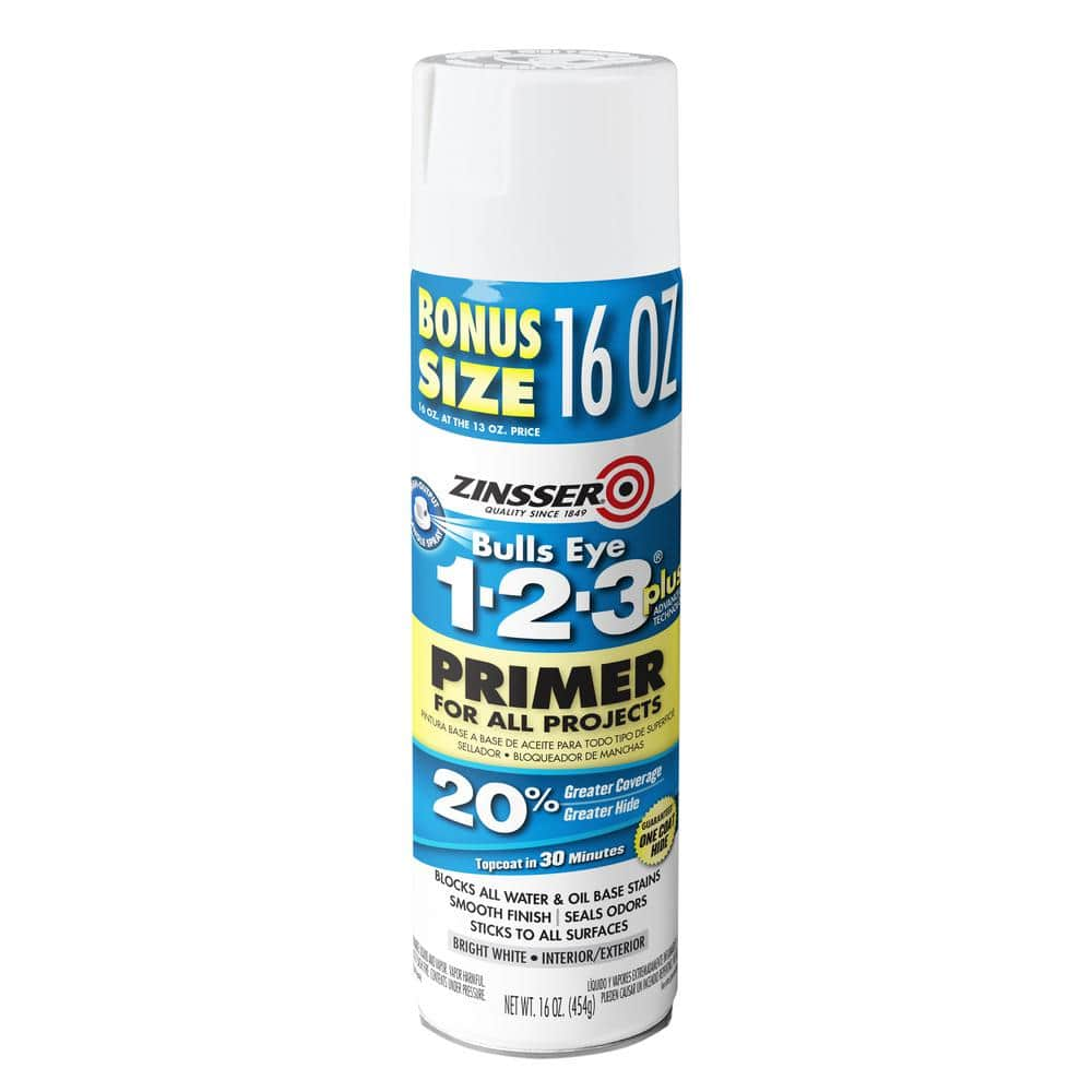 Zinsser® Bulls Eye 1-2-3® White Primer Spray - 13 oz. at Menards®