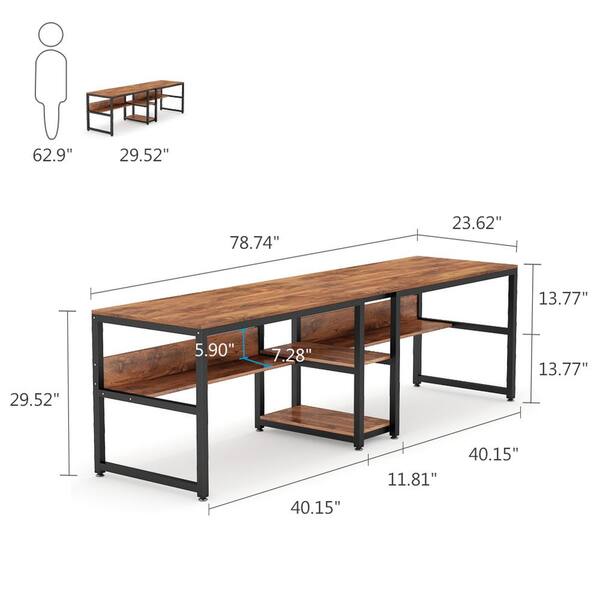 Wooden Computer Table, Size: 4*3 Ft