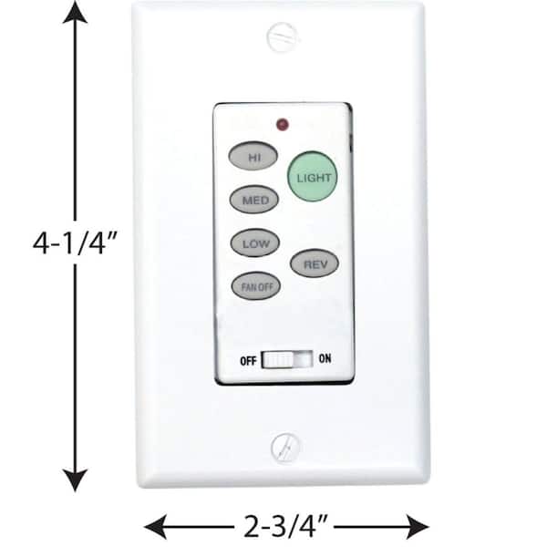 Progress Lighting AirPro Ceiling Fan Speed and Lighting Switch