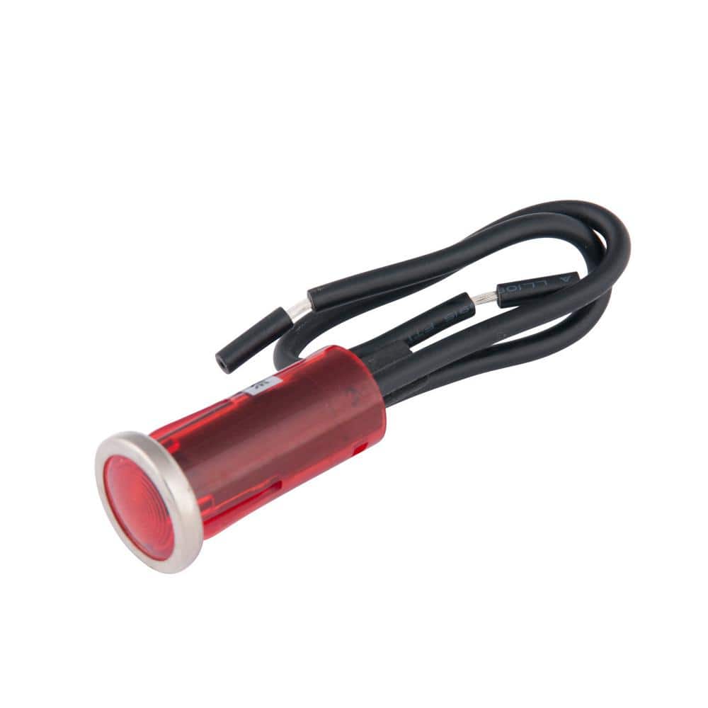 One 120 volt Red Indicator Light with High Temp Leads 