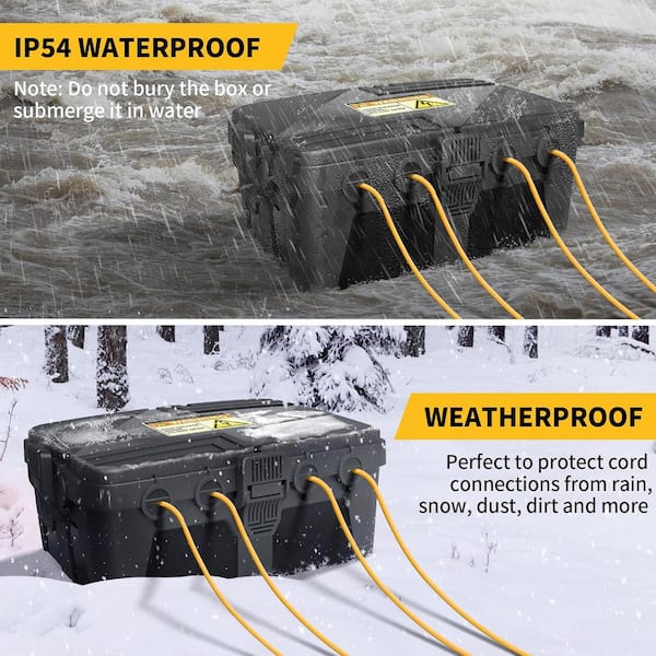 2PCS Outdoor Electrical Box Waterproof, IP54 Weatherproof Extension