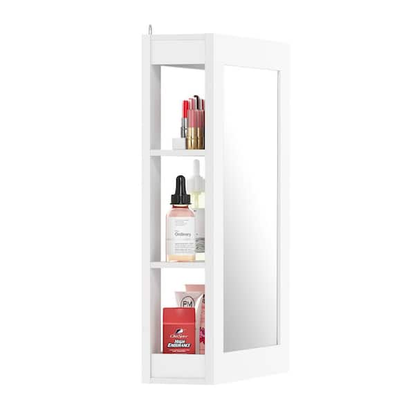 Furinno Figdor White Wall Mounted Mirror Shelf