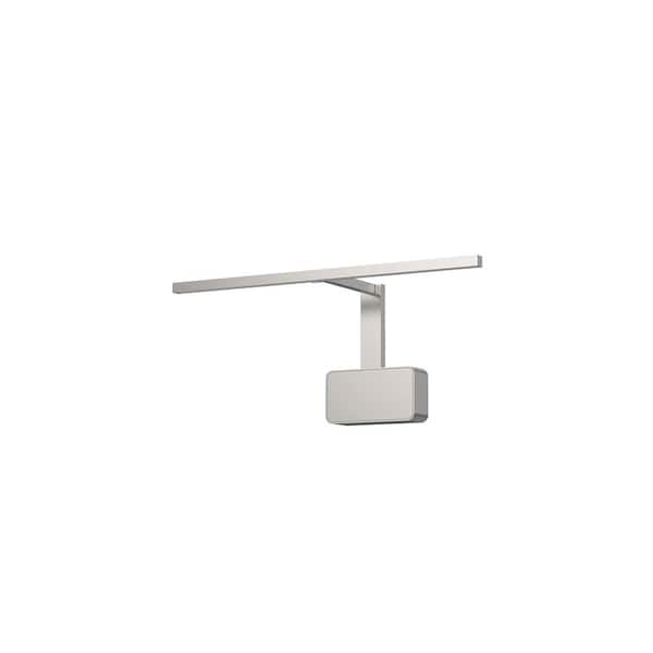 KUZCO Vega Minor Picture 17 in. 1 Light 14-Watt Brushed Nickel Integrated LED Picture Light